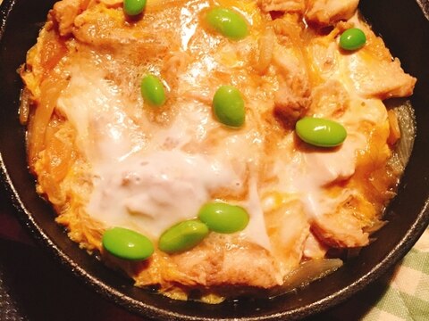 スキレットで☆あつあつ親子丼